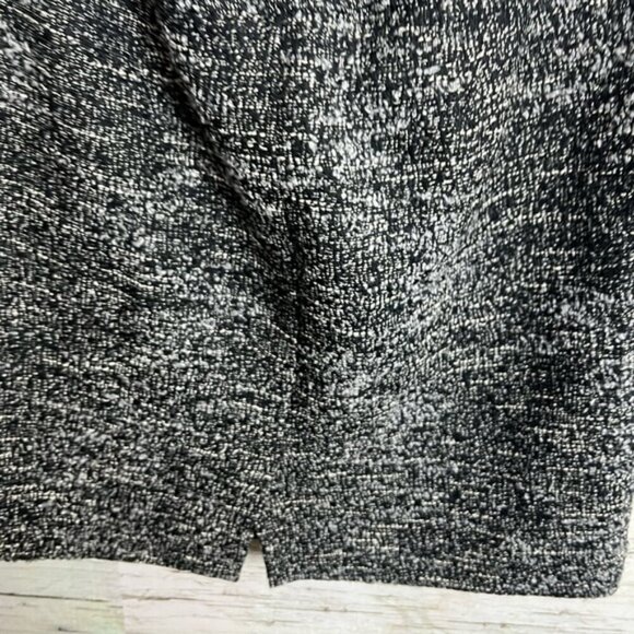 Ann Taylor Black Pencil Mini Skirt tweed gray size 12 - Picture 5 of 6